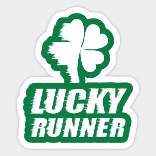 Lucky Runner St. Patrick's Day Funny Sticker